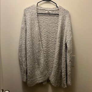 Maurice’s gray with silver accents cardigan Size Large